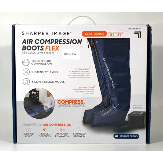 Sharper Image Air Compression Boots Flex, Large/XLarge