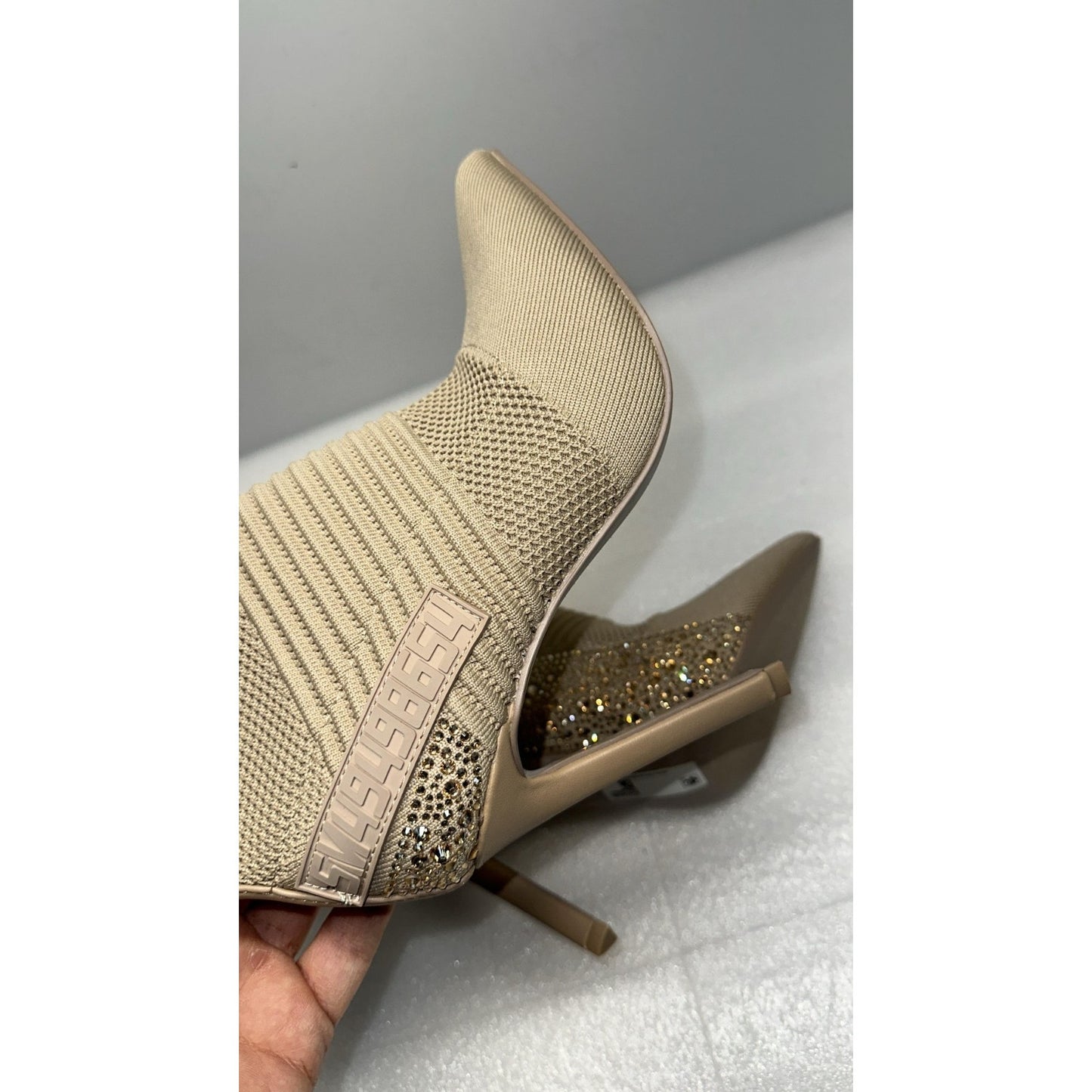 Steve Madden Maxwell Women's Mesh Pointed Toe Ankle Sock Boots Size 6.0