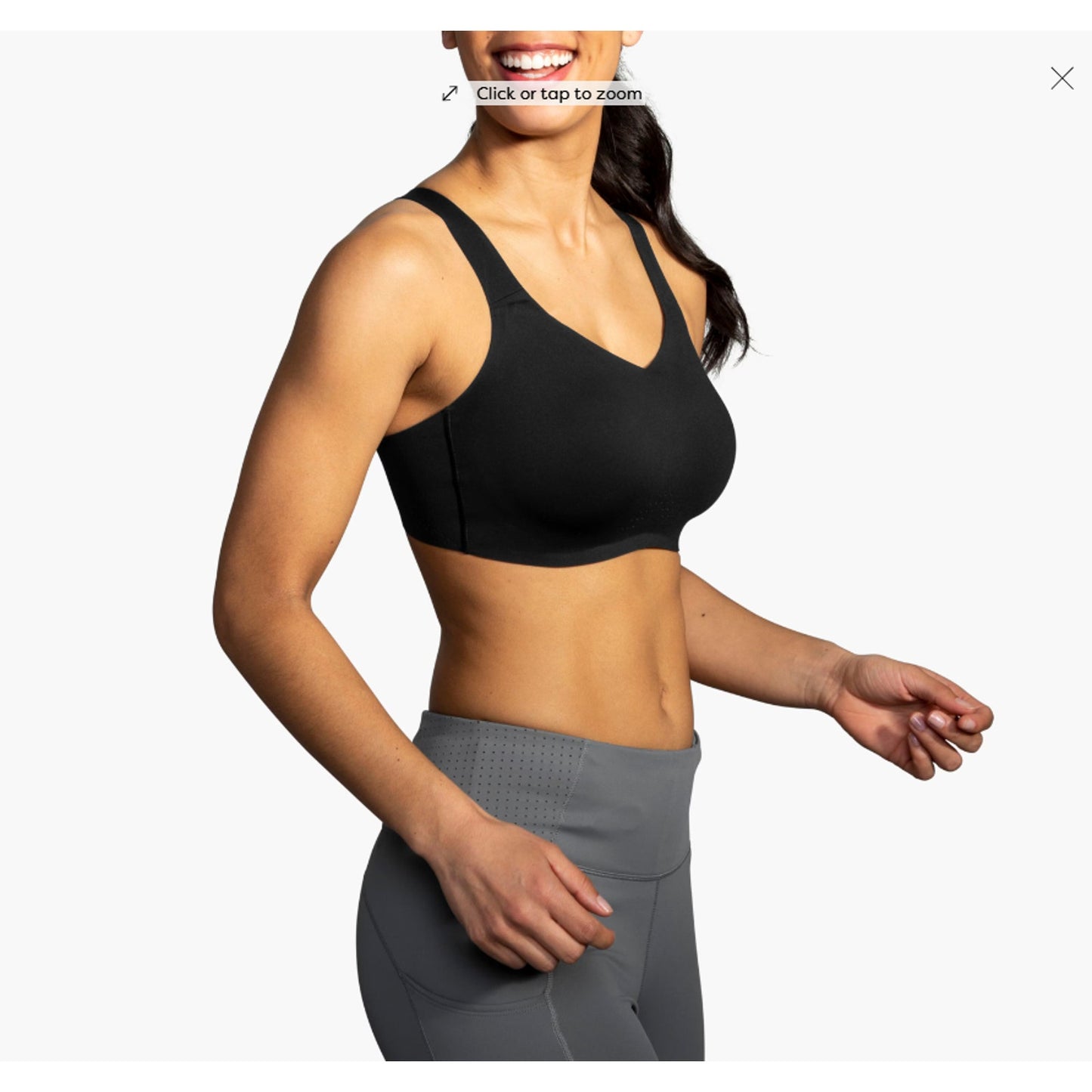 Brooks Drive Convertible Run Bra Black Size 36DD