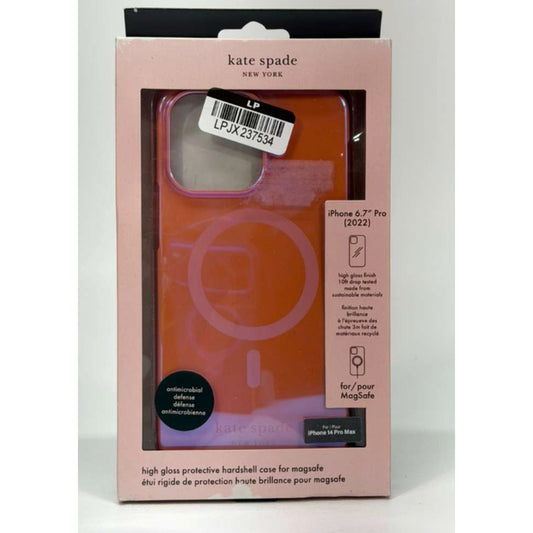 Kate spade - Protective Hardshell Magsafe Case for iPhone 14 Pro Max -Grapefruit