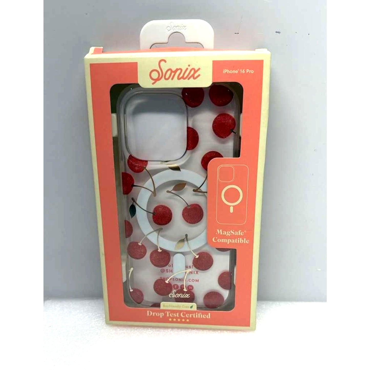Sonix Apple iPhone 16 Pro Phone Case with MagSafe - Clear/Cherry On Top