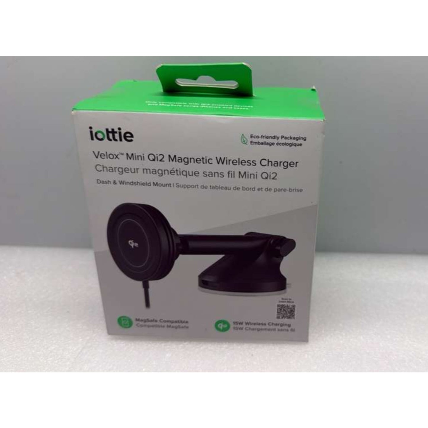 iOttie Velox Mini Qi2 Wireless Dash & Windshield Car Phone Mount - Black