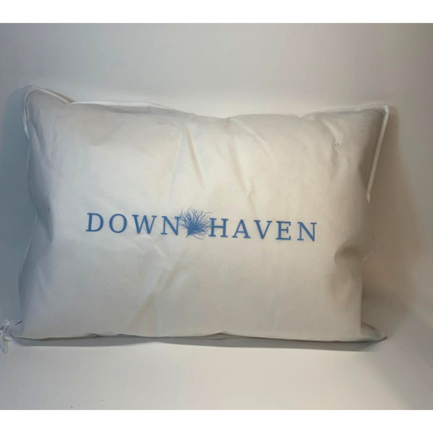 DownHaven Luxury White Down Filled Pillow Washable Standard/Queen 20 x 28 Inch