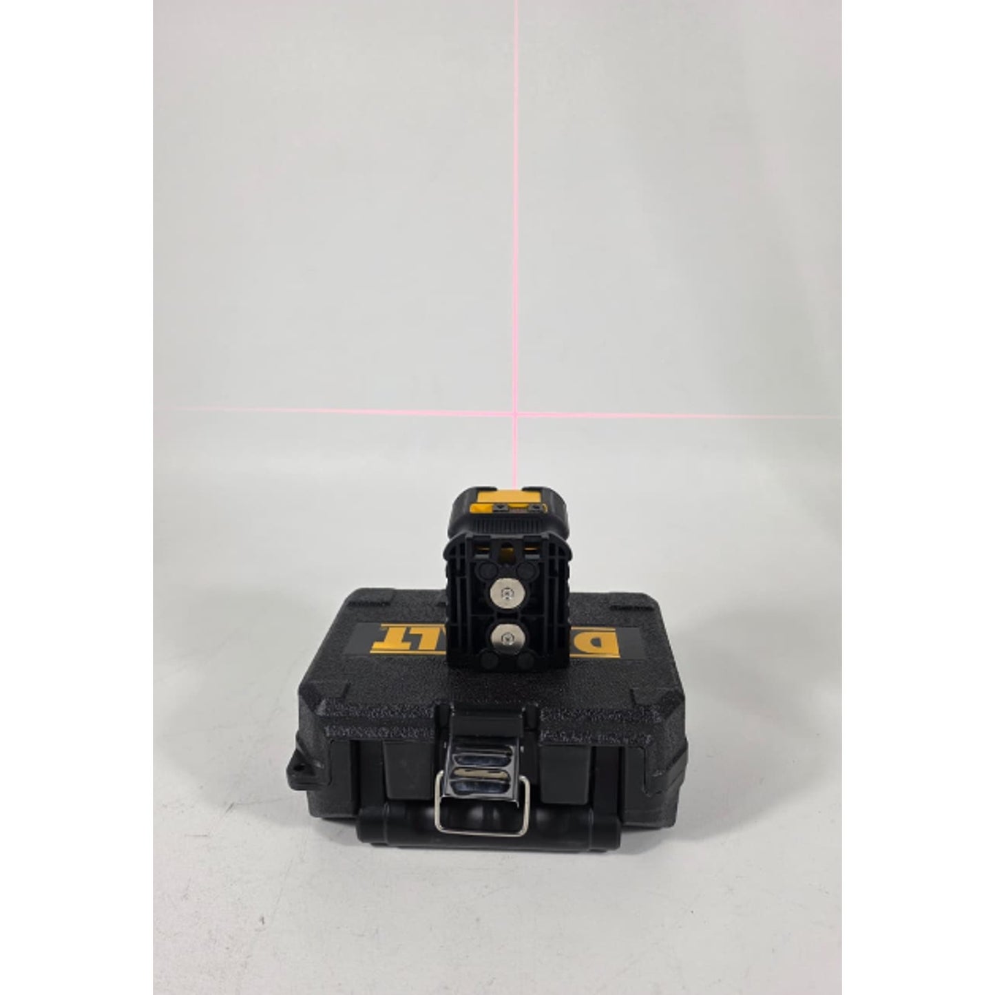 DEWALT 40 ft. Red Self-Leveling Cross Line Laser Level with AA Batteries & Case
