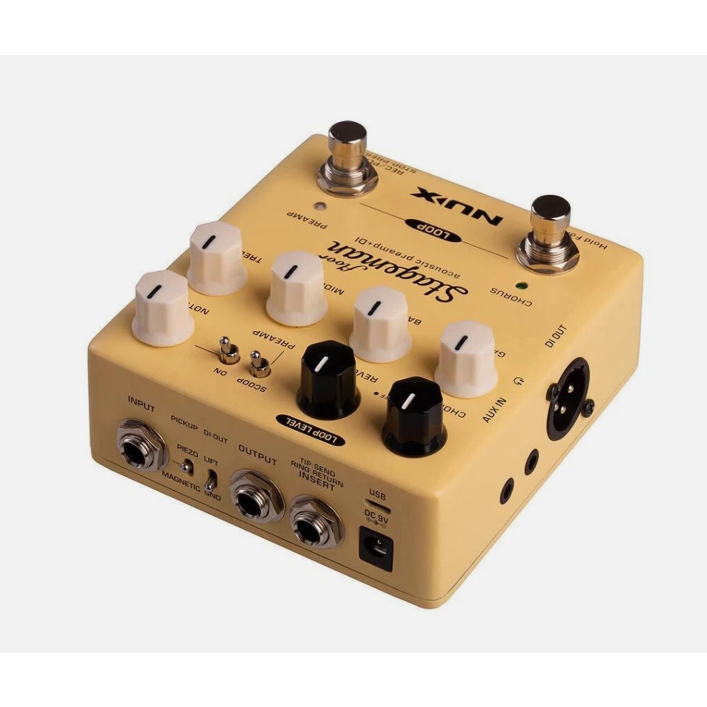 Nux Stageman Floor Acoustic Preamp & DI Effects Pedal