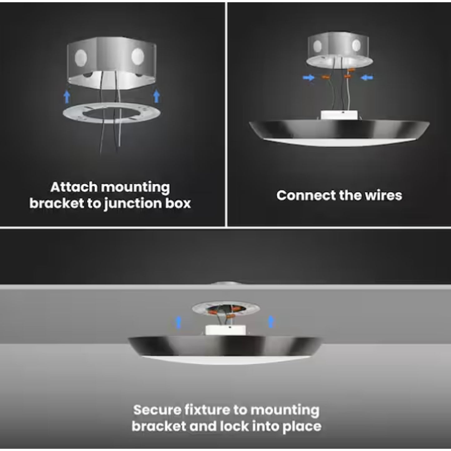 Integrated LED Dimmable Selectable CCT Flush Mount Indoor Ceiling Light