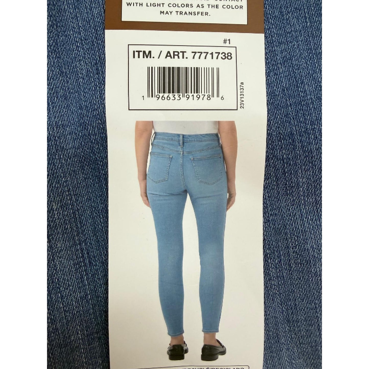 Kirkland Signature Women S Skinny Jean Light Blue 18