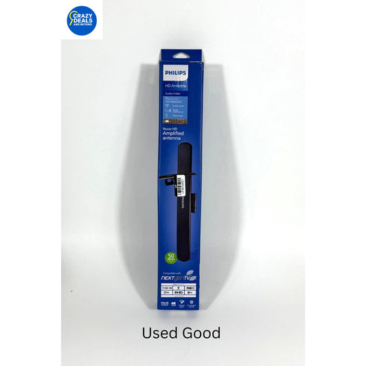 Philips Crystal HD, Amplified Antenna,50 Miles,Audio/Video,Free Local TV