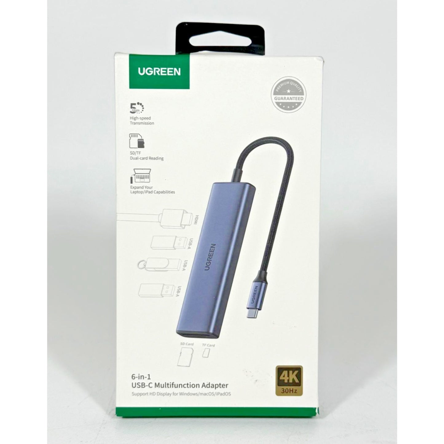 UGreen 6 in 1 USB-C 3 USB3 HDMI 4k 30Hz Multifunction Adapter