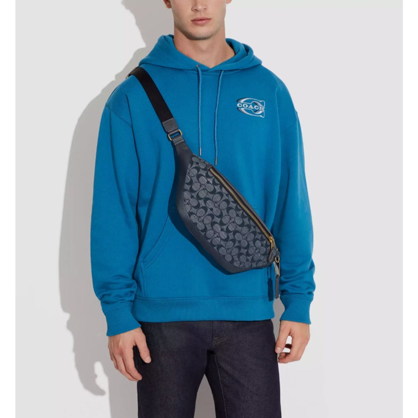 COACH Mens Warren Belt Bag In Leather