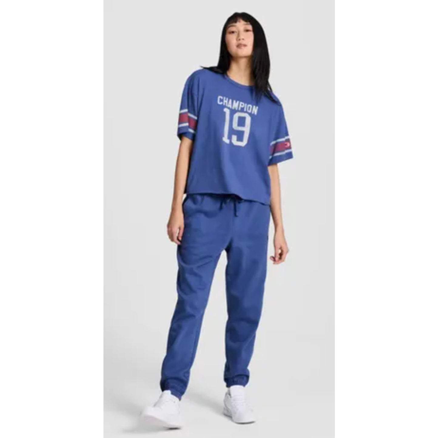 Champion Women's Short Sleeve Pullover T-Shirt, S - Blue