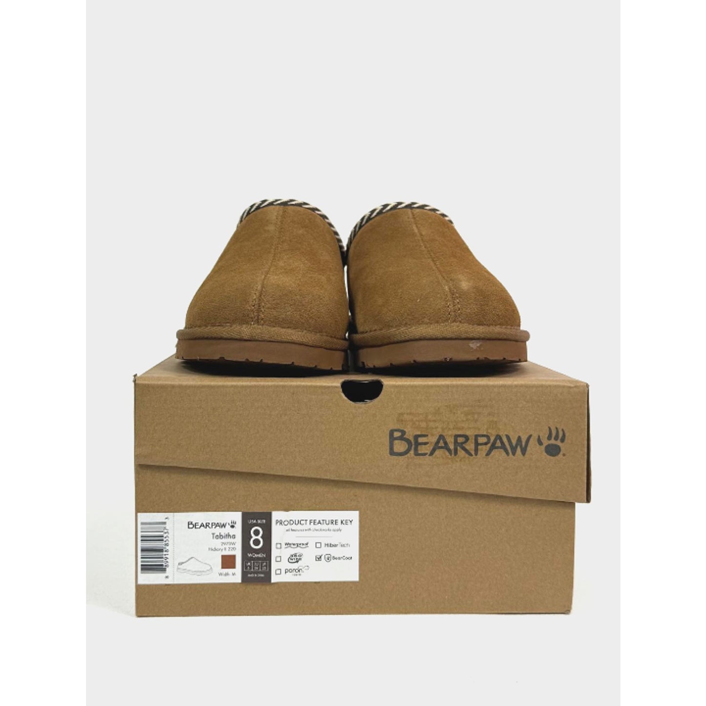 Bearpaw Tabitha Women's Suede Slippers 2973W Size 8
