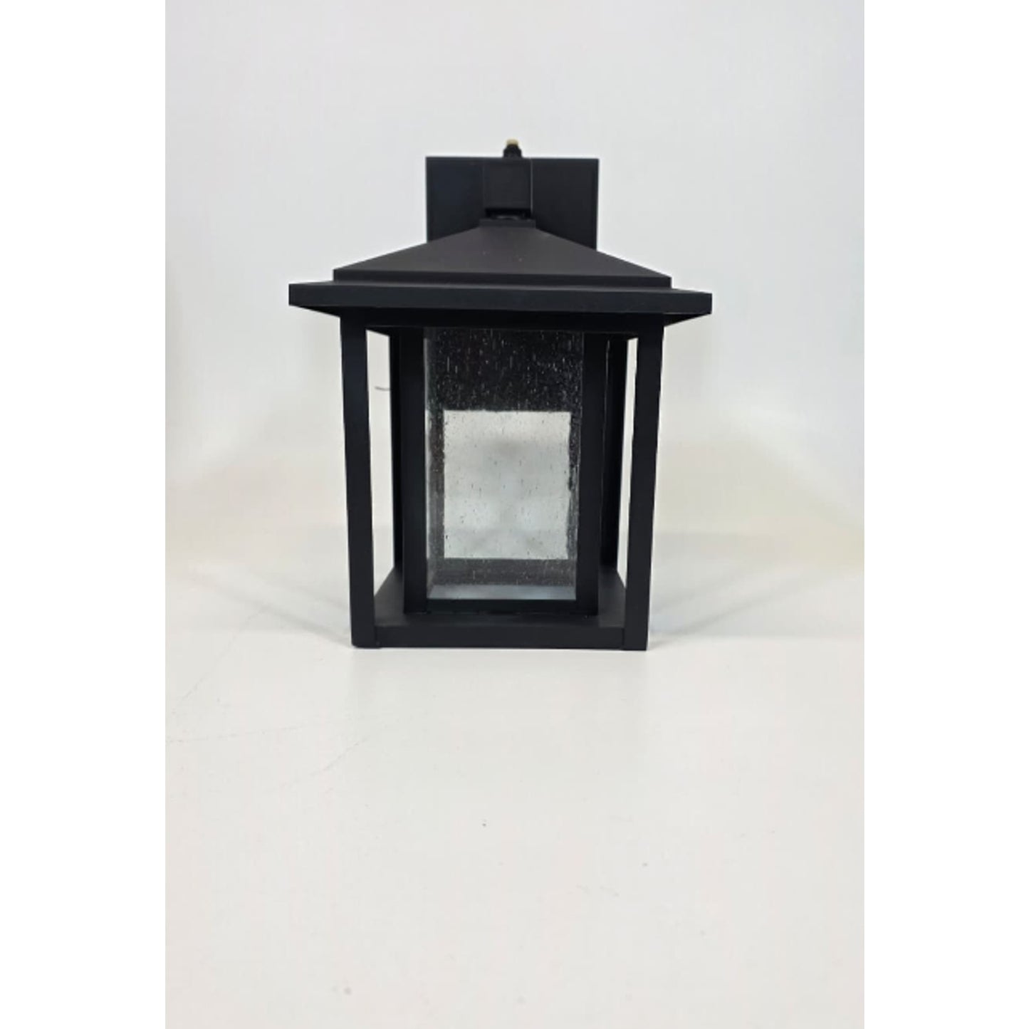 Mauvo Canyon 11” Black Dusk to Dawn Small LED Outdoor Wall Light Fixture Sconce