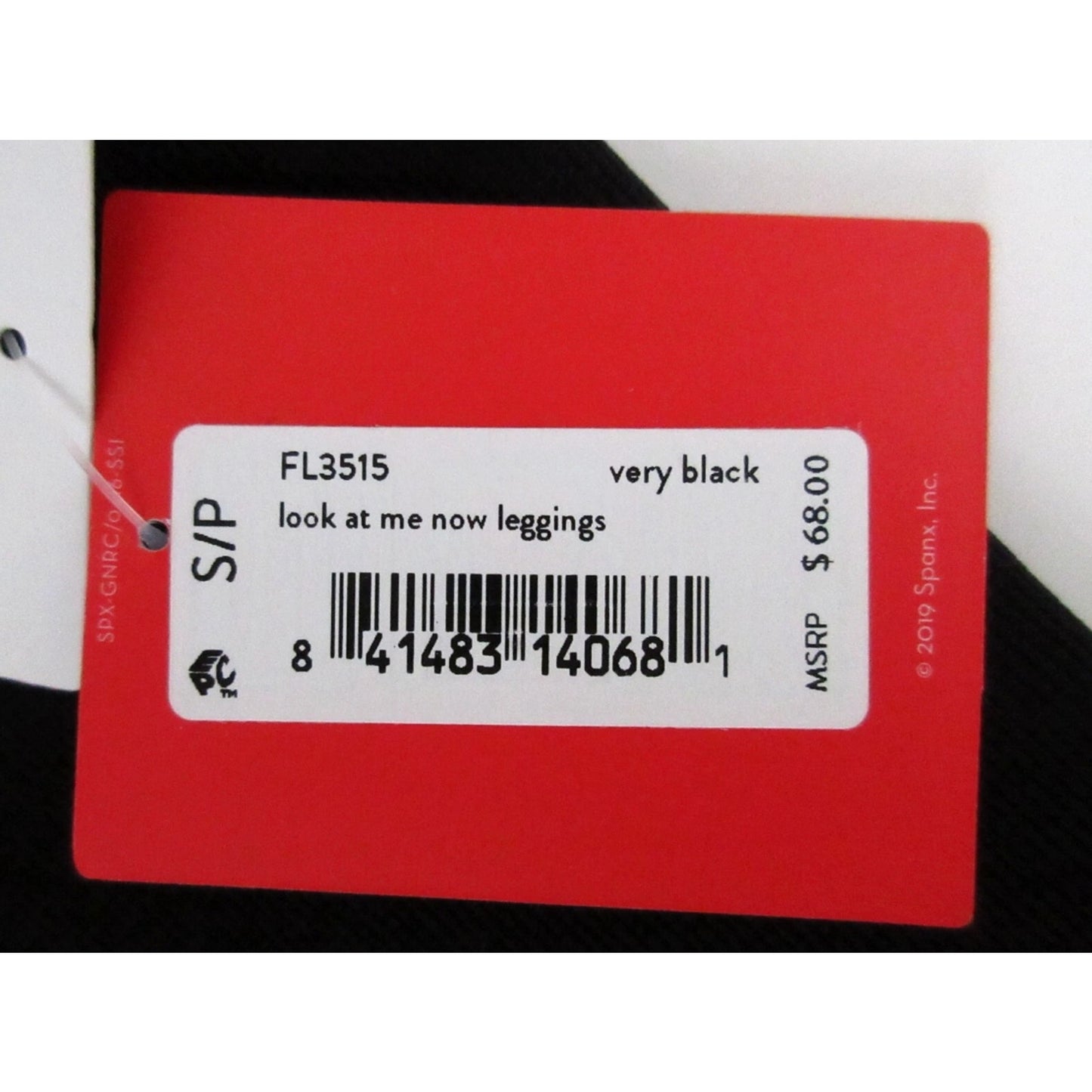 Spanx Look at Me Now Seamless Leggings Very Black Sz SMALL 2/4 FL3515