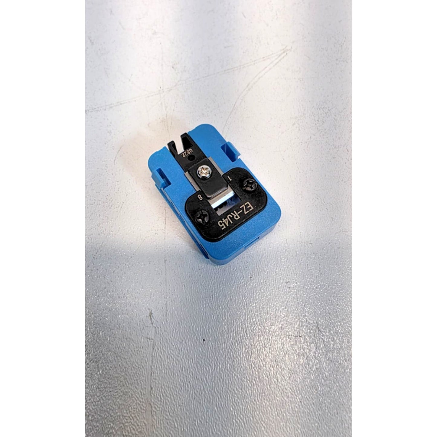 EZ-RJ45 Die for EXO Crimp Frame Clamshell Accessory Box (100072C), Blue