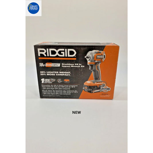 Ridgid R87207K 18V SubCompact Brushless 4-Mode 1/2 in. Impact Wrench Kit