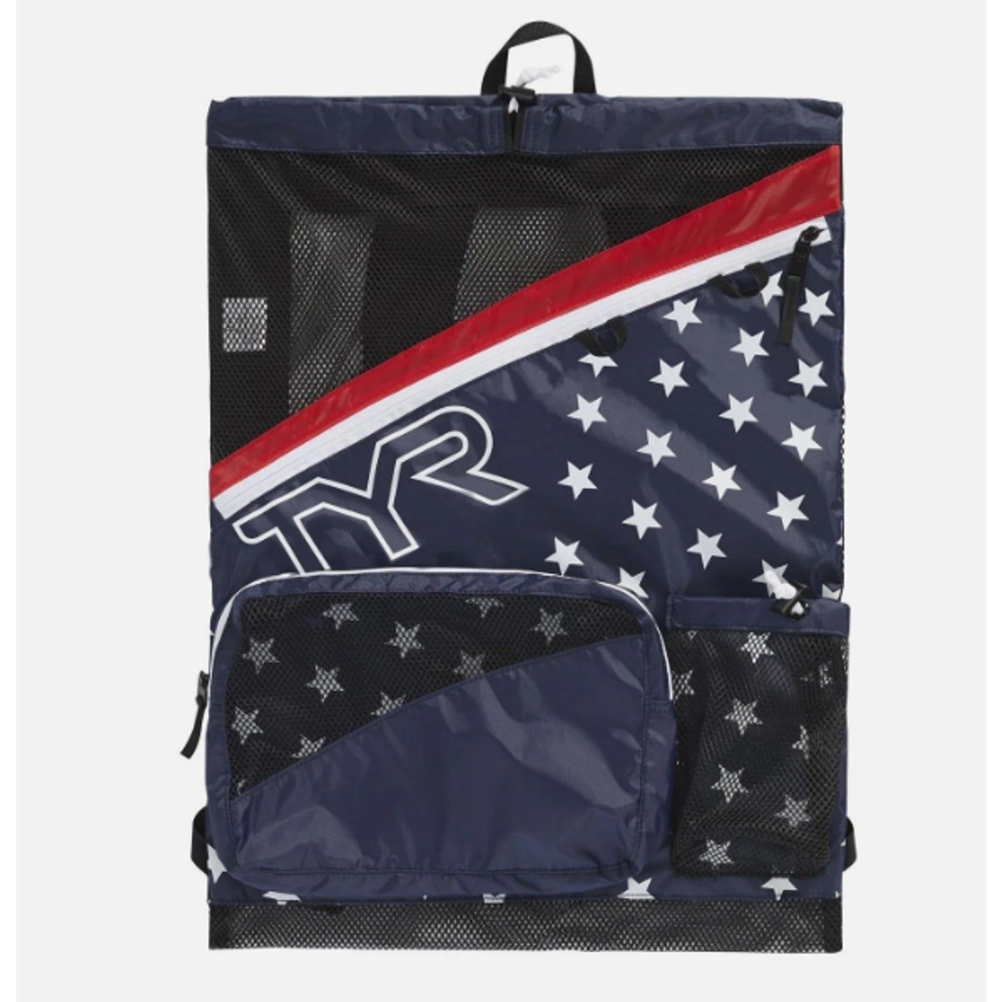 TYR Elite Team Mesh Backpack, Red/Navy, one Size NEW!