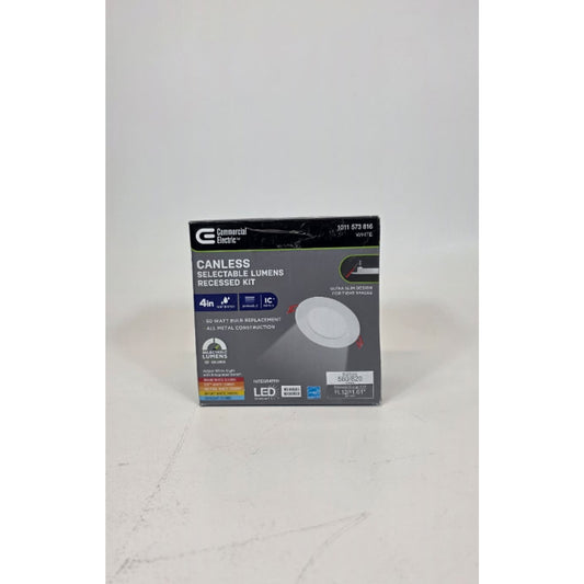 Premium Series 4 in. LED, 2-Level Lumen Select, Ultraslim Canless Recessed