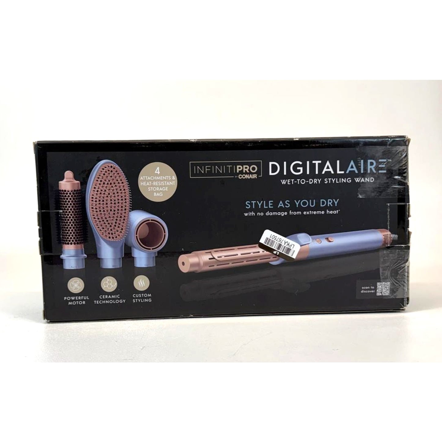 INFINITIPRO by Conair DIGITALAIRE Multi-Styler for Curls & Blowouts 4 Attachment