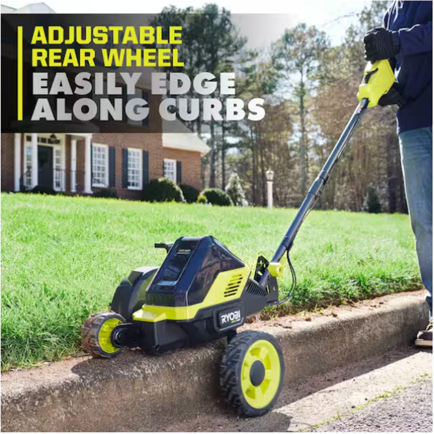 RYOBI RY40706 HP Brushless 9 in. Cordless Edger With 40V 4Ah Battery &Charger