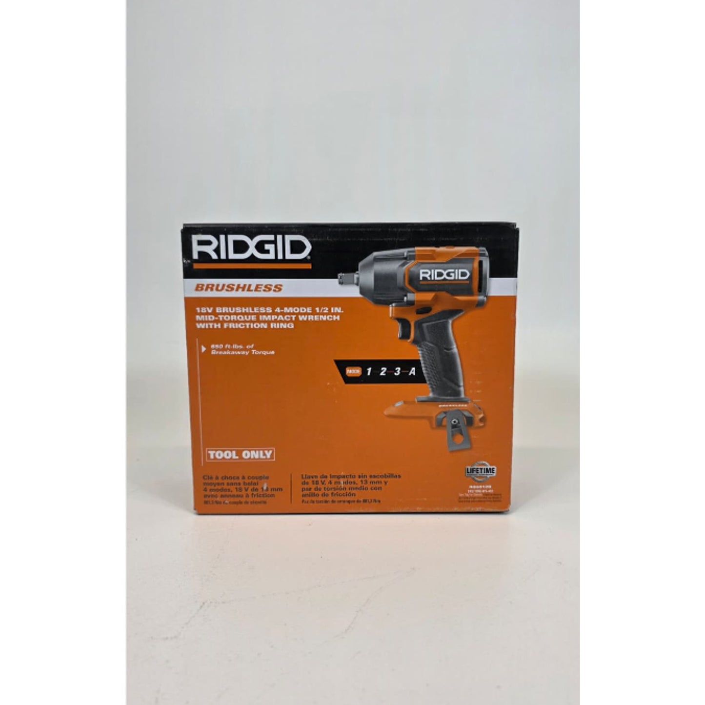 RIDGID R86012B 18V Brushless Cordless 4-Mode 1/2 in. Mid-Torque Impact Wrench