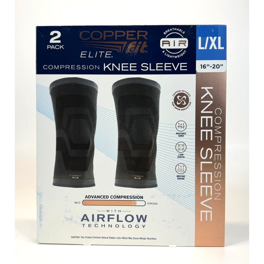 Copper Fit Elite Compression Knee Sleeve X/XL 16-20