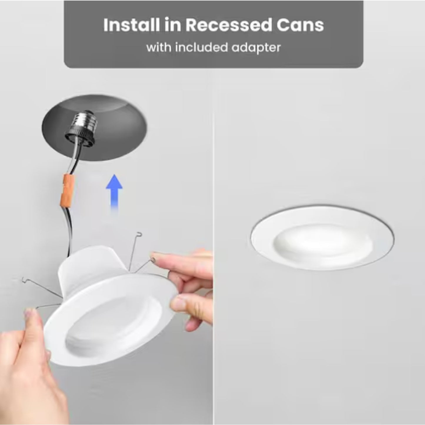 FEIT Electric 5/6" LED Recessed Downlight Kit 6-Pack Dimmable Adjustable White