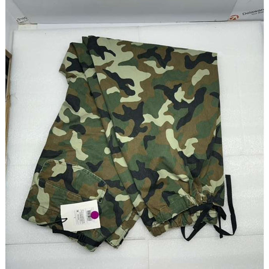 KBB by KAHLANA Women's Mid-Rise Straight Leg The Cargo Jogger Camo Size Large