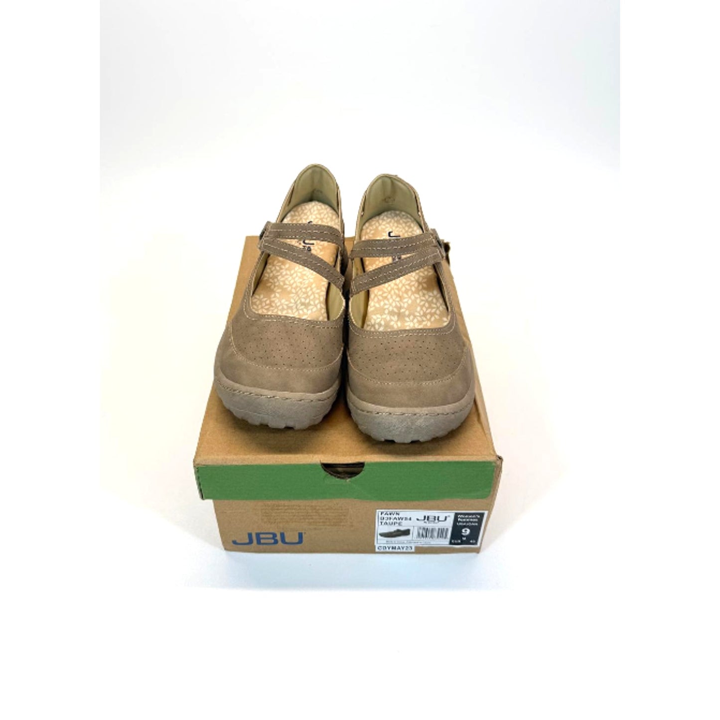 JBU Women's Fawn Mary Jane Taupe - B3FAW54, Taupe Size 9