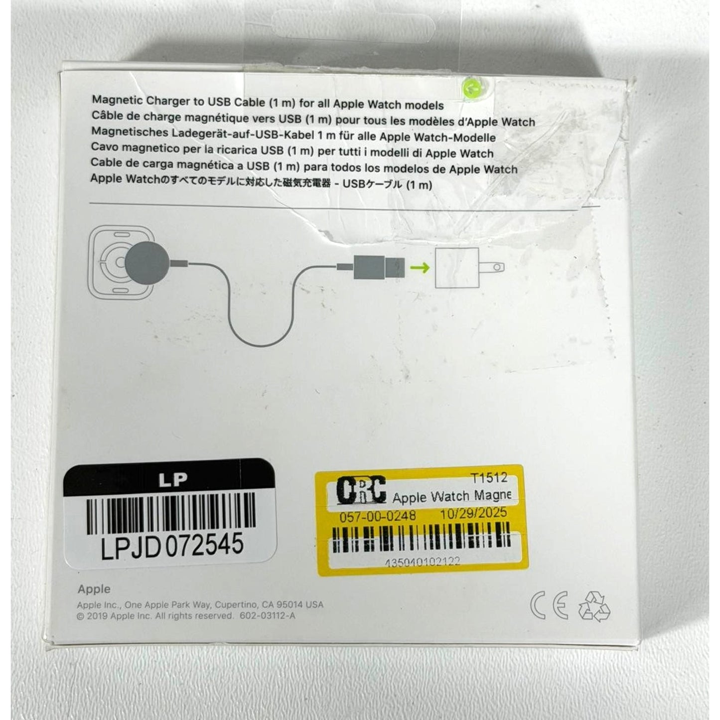 Apple Watch Magnetic Charger USB Cable 1M MX2E2AM/A
