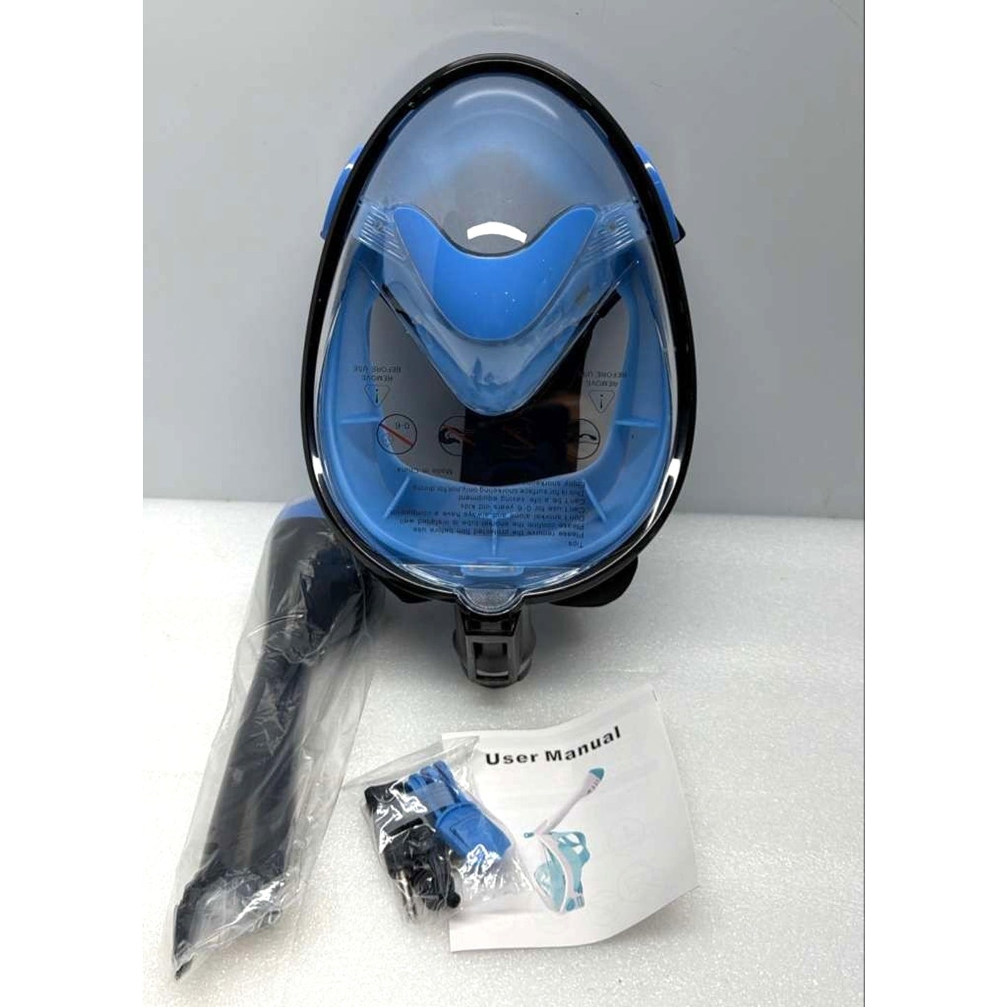 Snorkel full face Mask Upgraded Breathing System Size: L/XL