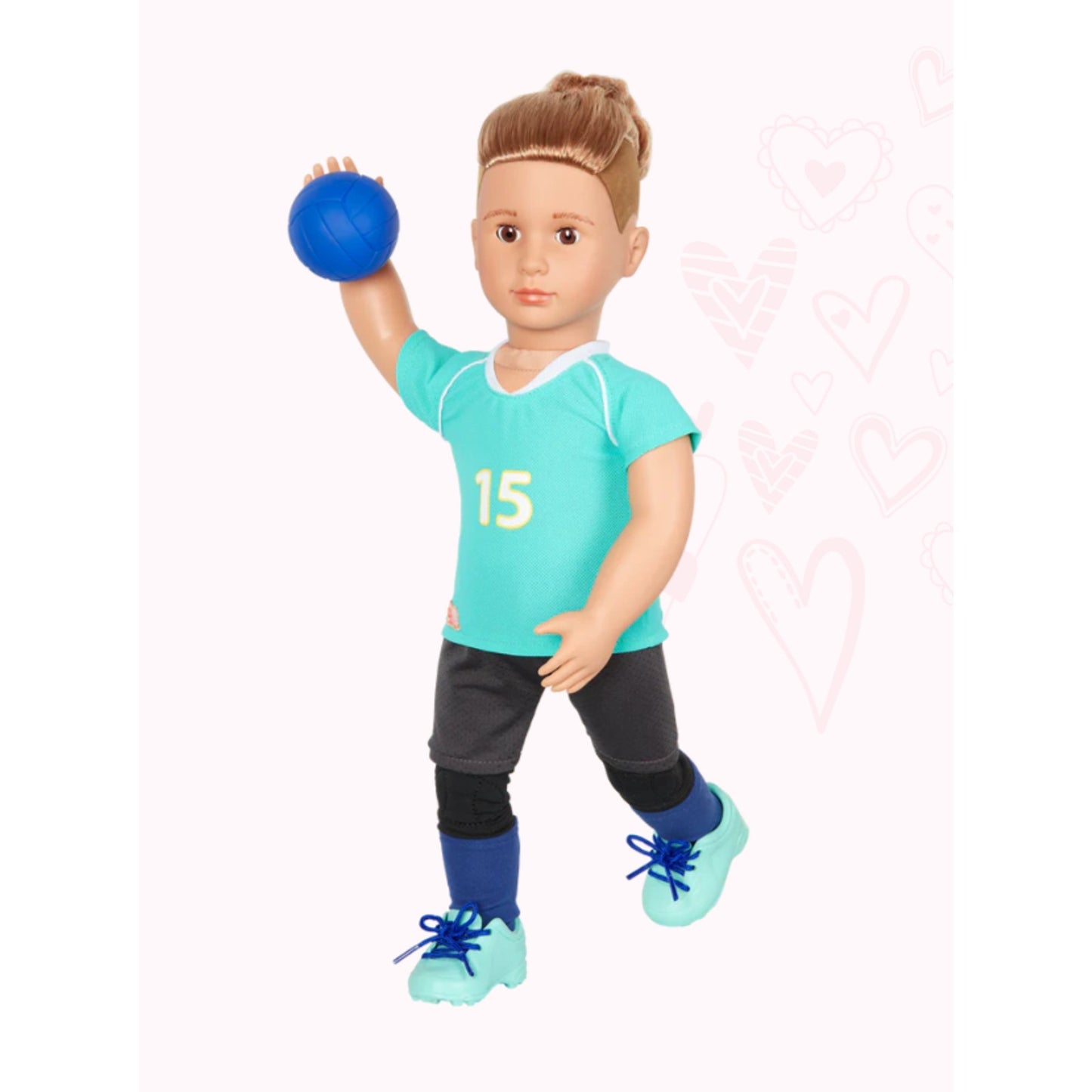 Johnny Our Generation 18" Volleyball Player Boy Doll Blonde Hair/Brown Eyes