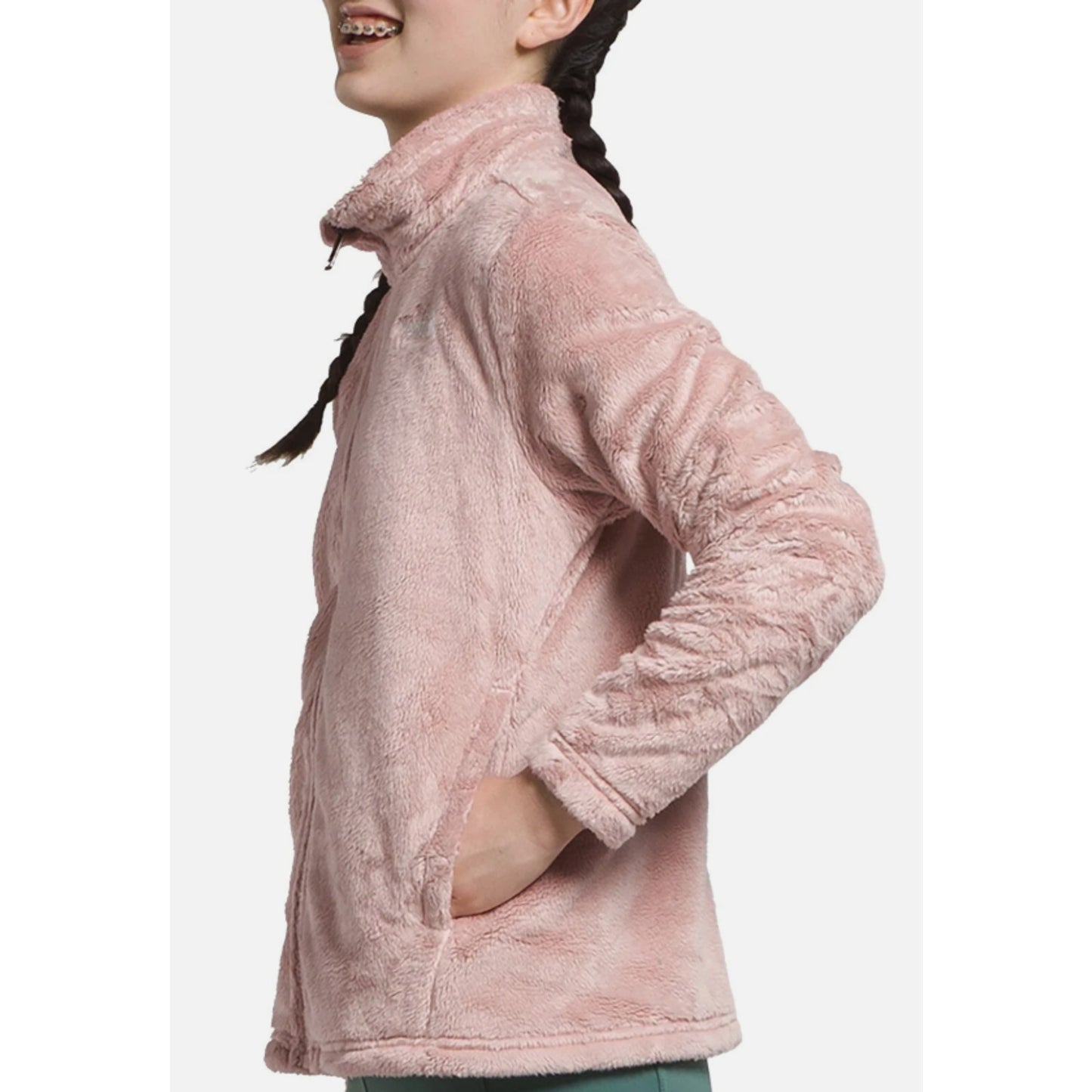 The North Face Girls' Osolita Full Zip Jacket, Large, Pink Moss