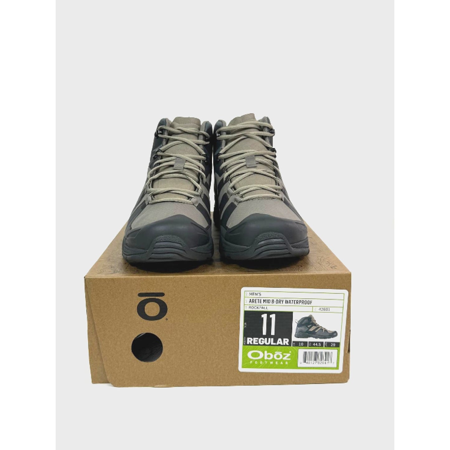 Oboz Men's Arete Mid B-Dry Waterproof - 11 - Rockfall