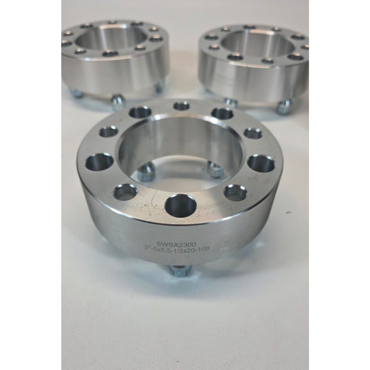 4Pc 1.5" 5x5 5x5.5 Wheel Adapters 1/2"x20 Fits Dodge D150 Ram Ford E-150 F-150