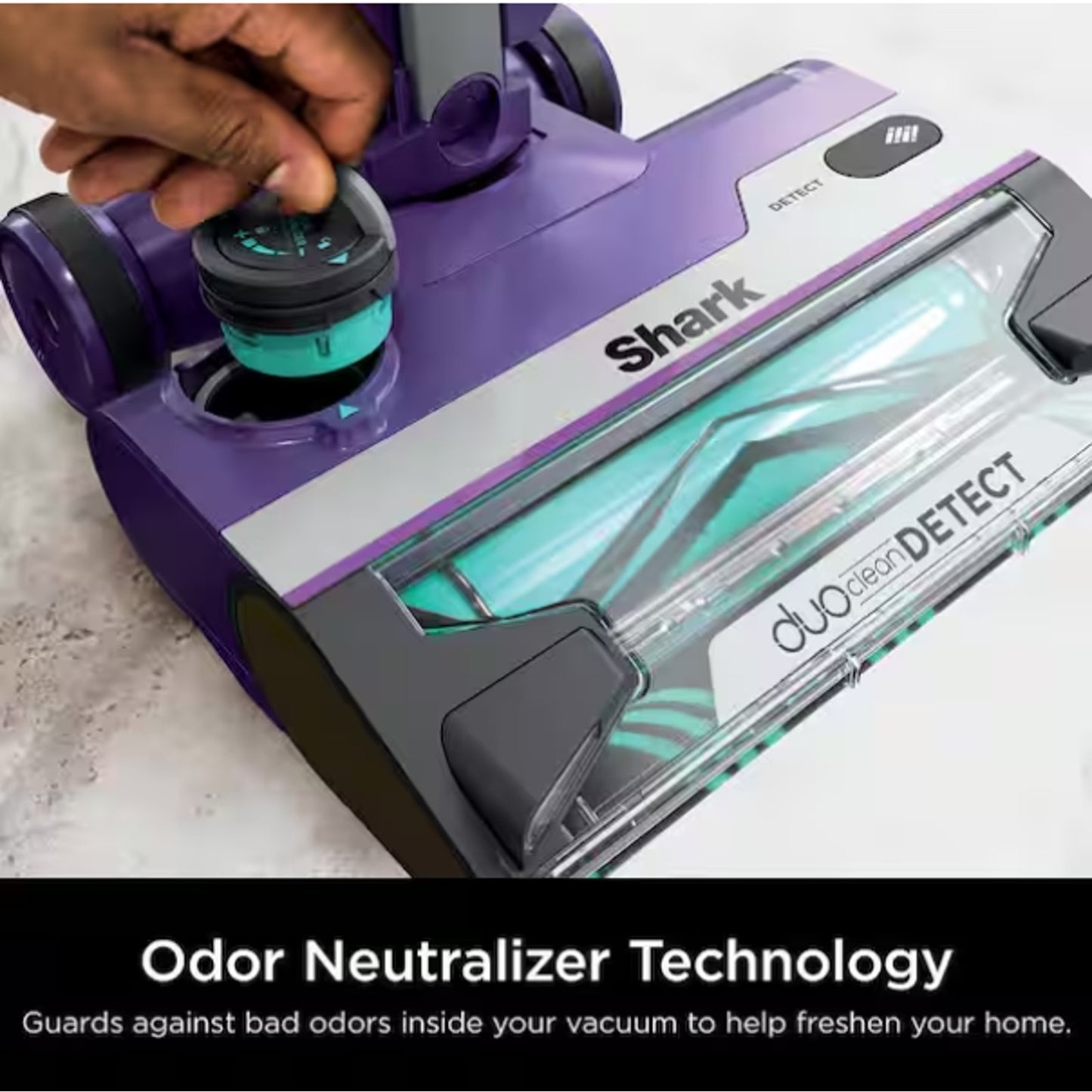 POWERDETECT Ultra-Light Corded Stick Vacuum with Duoclean Technology, Self-Clean
