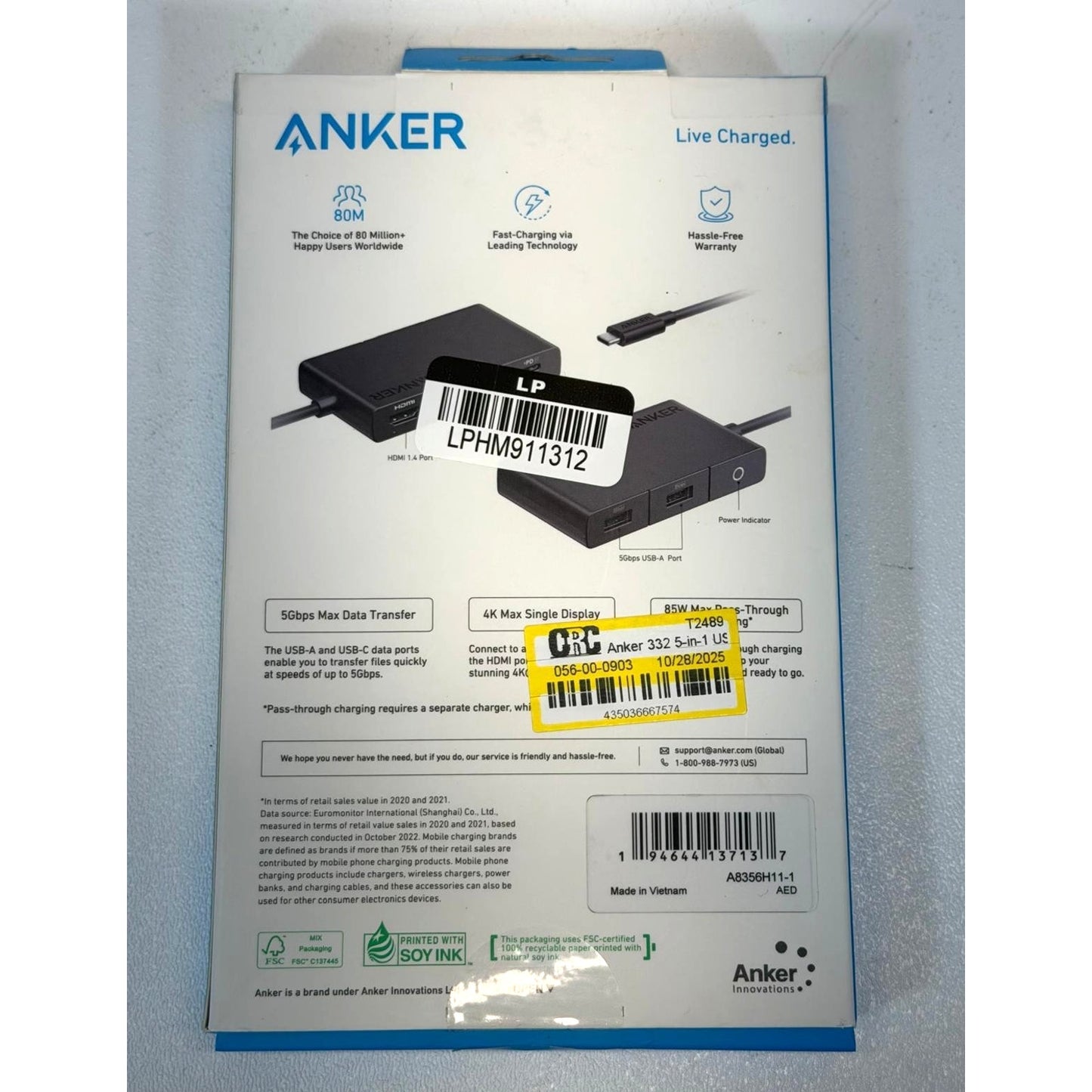 ANKER 4K HDMI 5-in-1 USB-C Hub