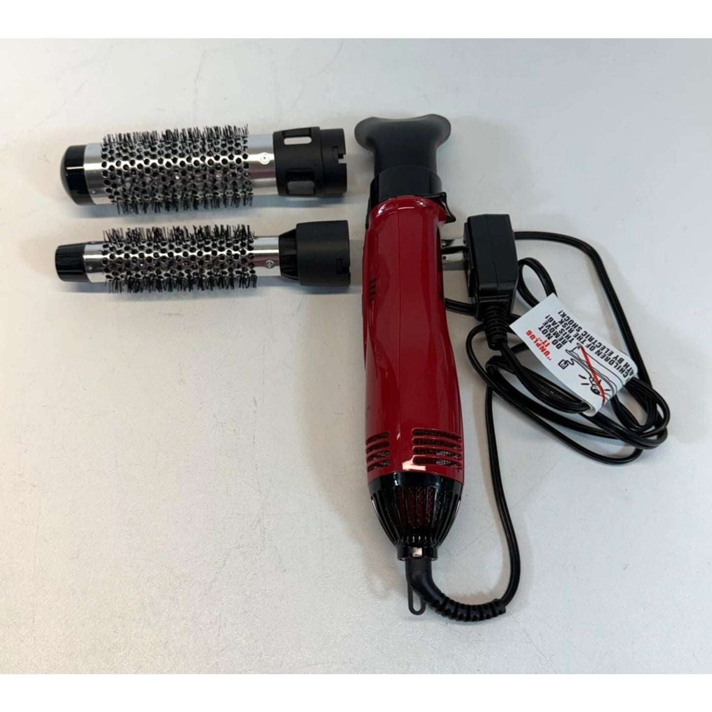 Revlon Style, Curl and Volumize Ionic 1 and 1-1/2 Hot Air Styling Kit Red 1200W