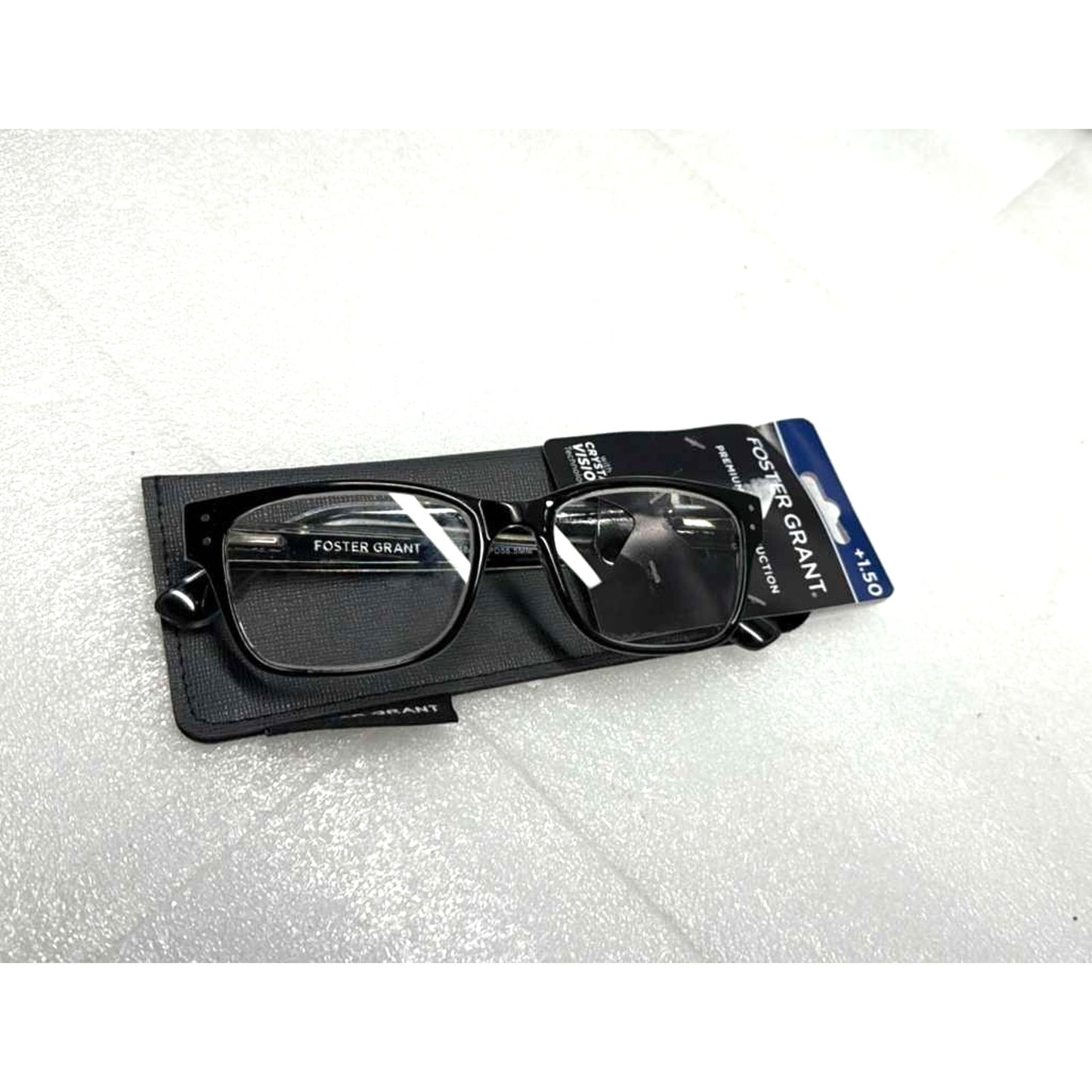 Foster Grant Reading Glasses With Bonus Case +1.50 Black G11-2