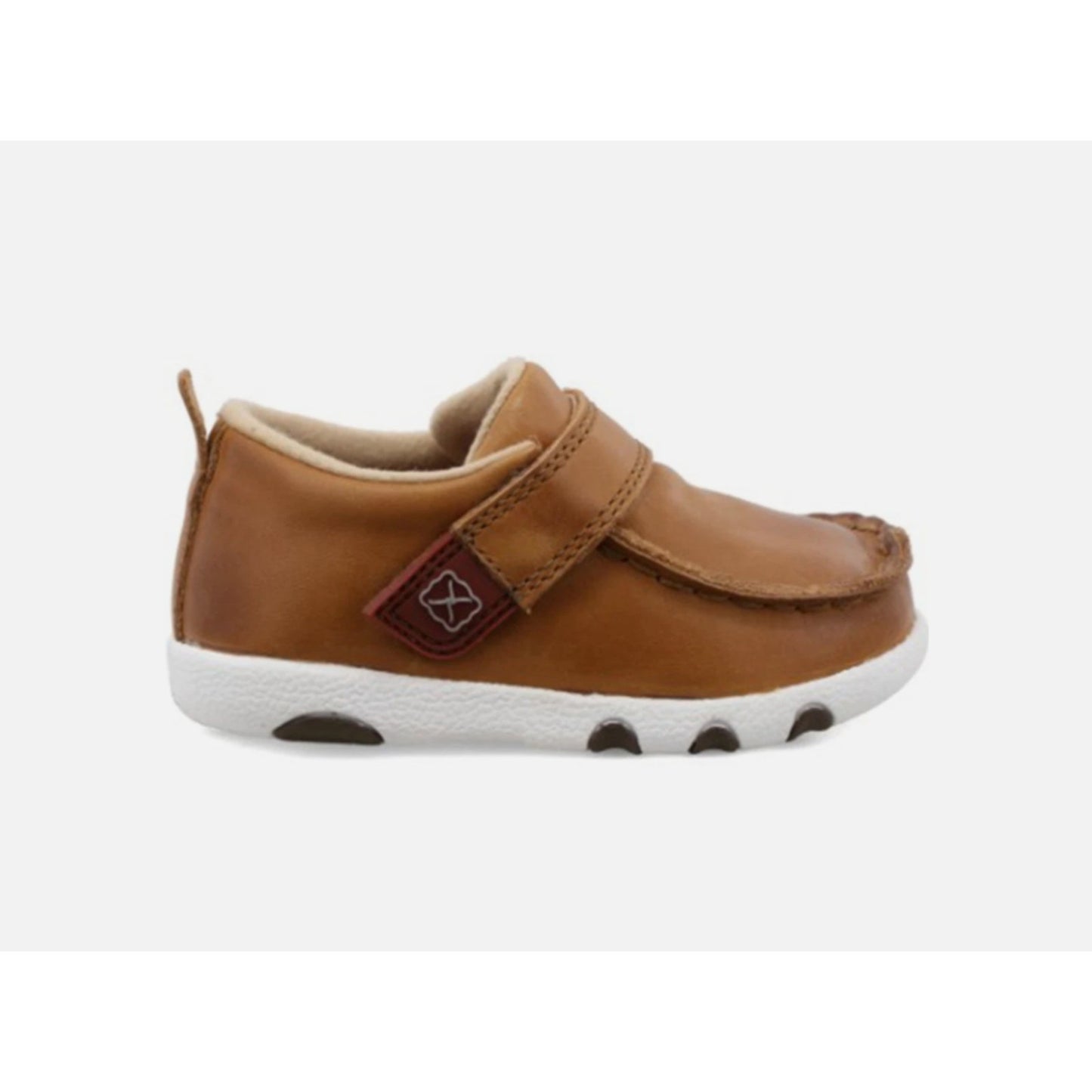 Twisted X Boots Boys ICA0023 Infant Twisted X Distressed Leather Moc 7 Tan
