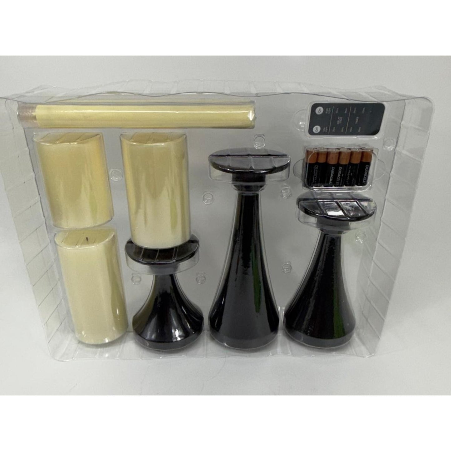 Fusion Tapers, Pillars, Holders and Remote, 9-piece Set