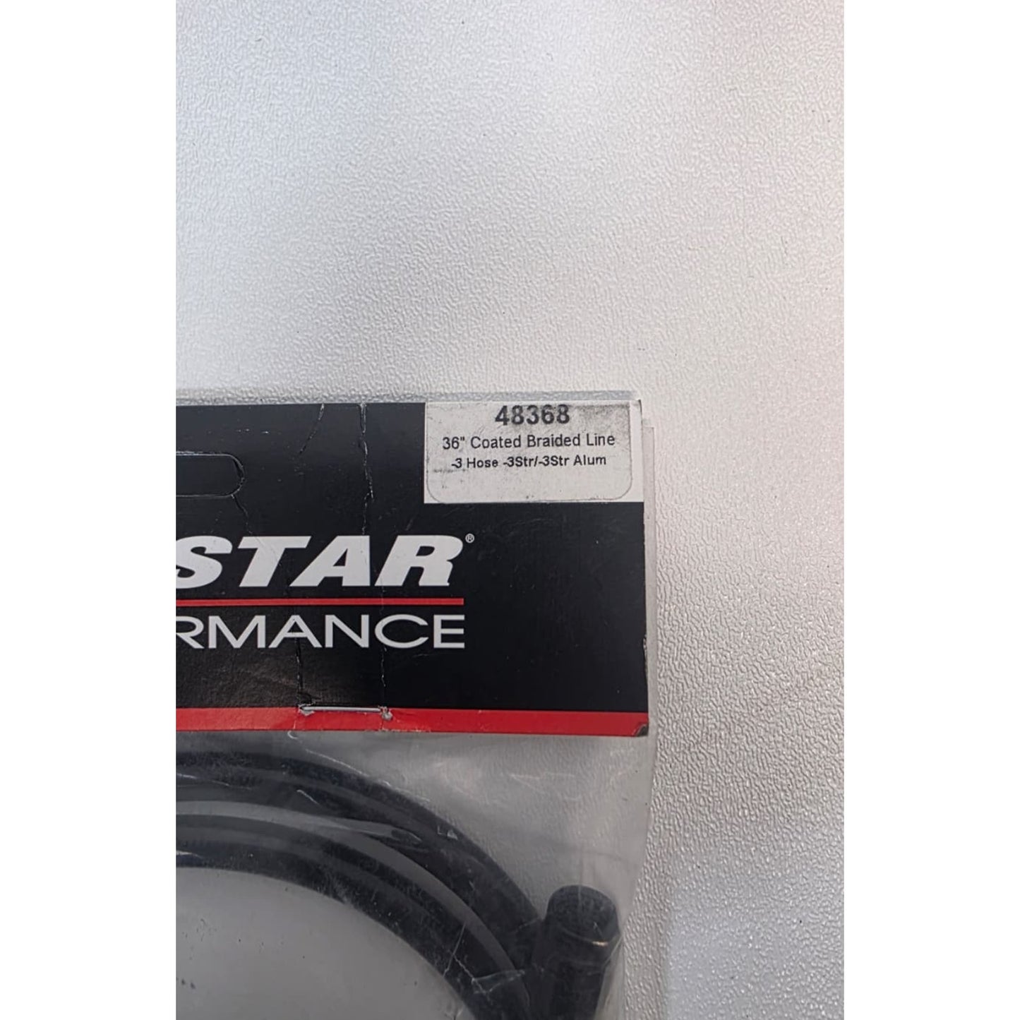 ALL48368 36" Coated Braided Brake Line with Size-3 Hose and Size-3 End