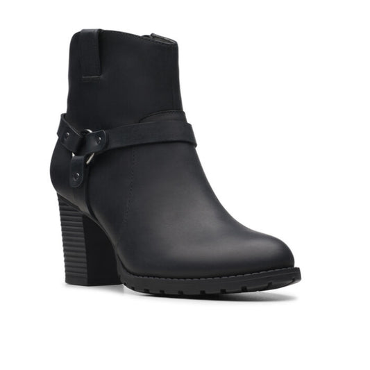 Clarks VERONA ROCK Womens Leather Pointed Toe Ankle Boots Size 7 M