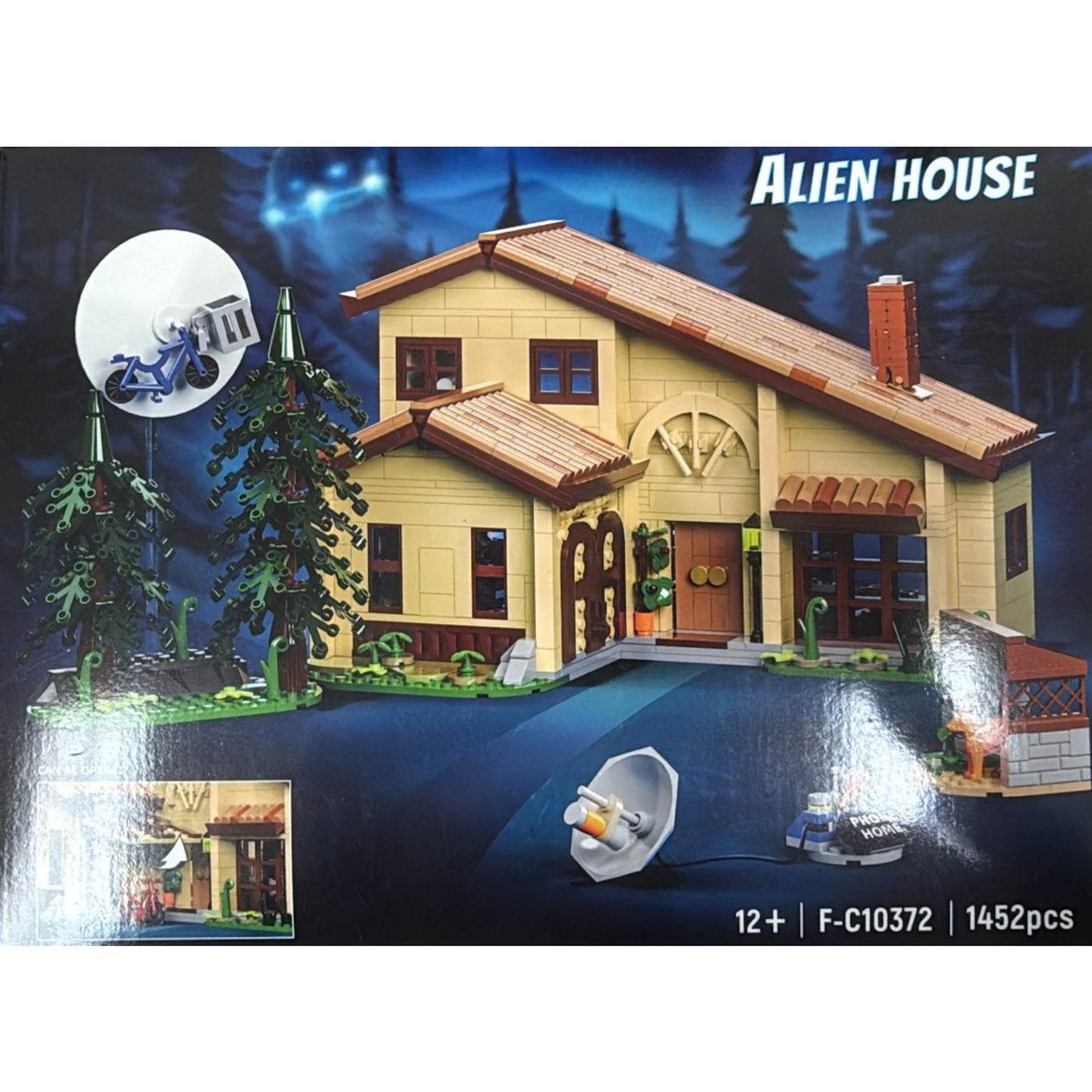New Aliens Building Blocks Set Et House 1452 Pcs