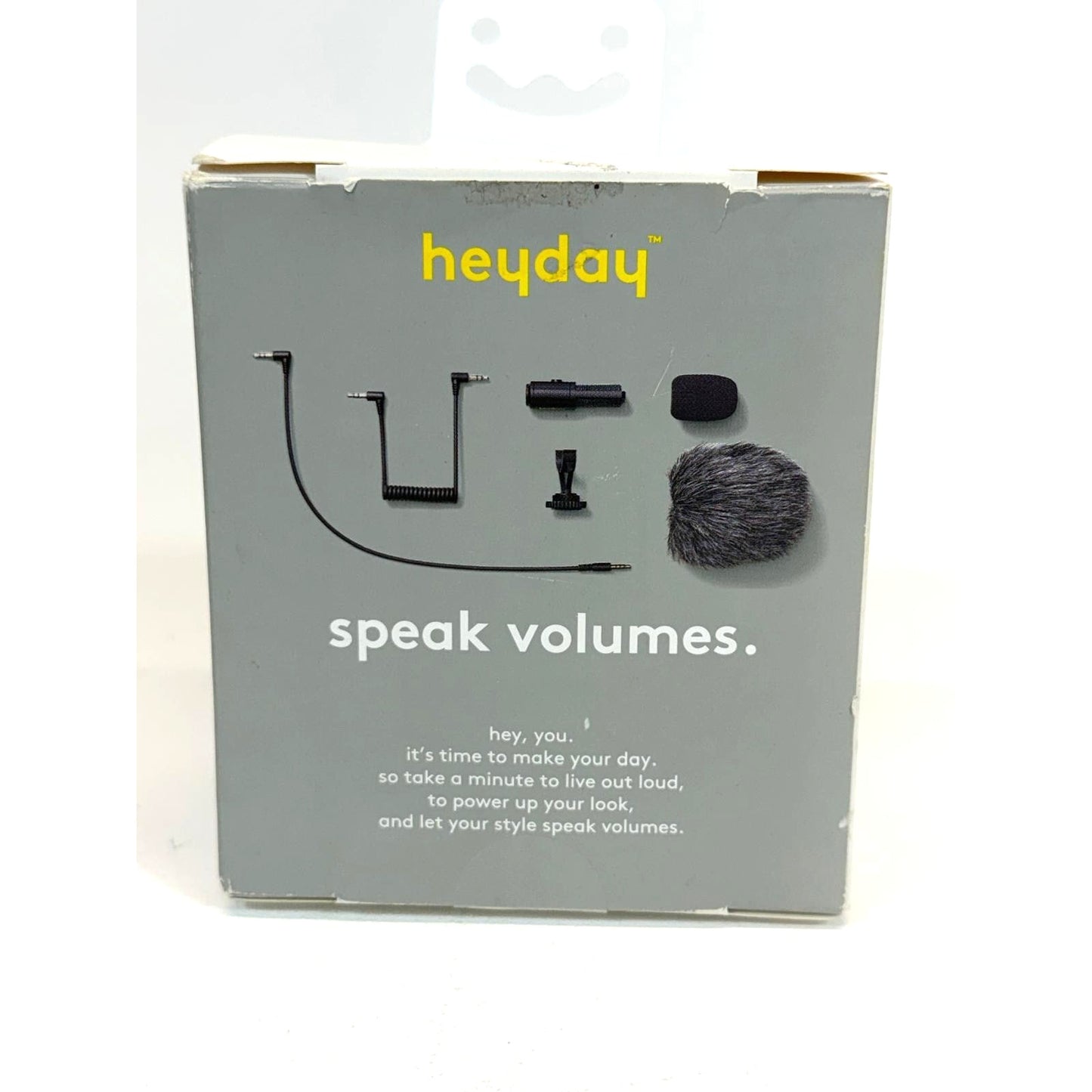 Heyday Cardioid Microphone Lavalier Condenser Black 3.5mm Jack Omnidirectional
