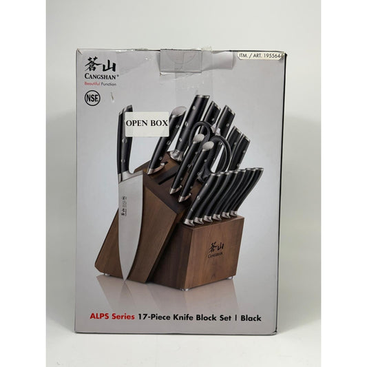 Cangshan ALPS Series Forged Steel 17-Piece Knife Block Set - One Missing