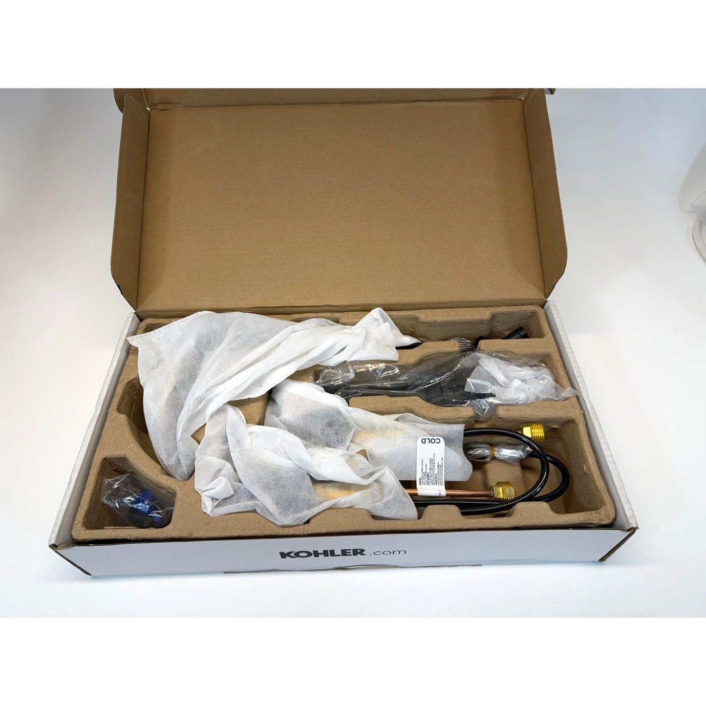 Kohler Terzet 3-Hole Bathroom Faucet Matte Black 1.2 GPM Widespread