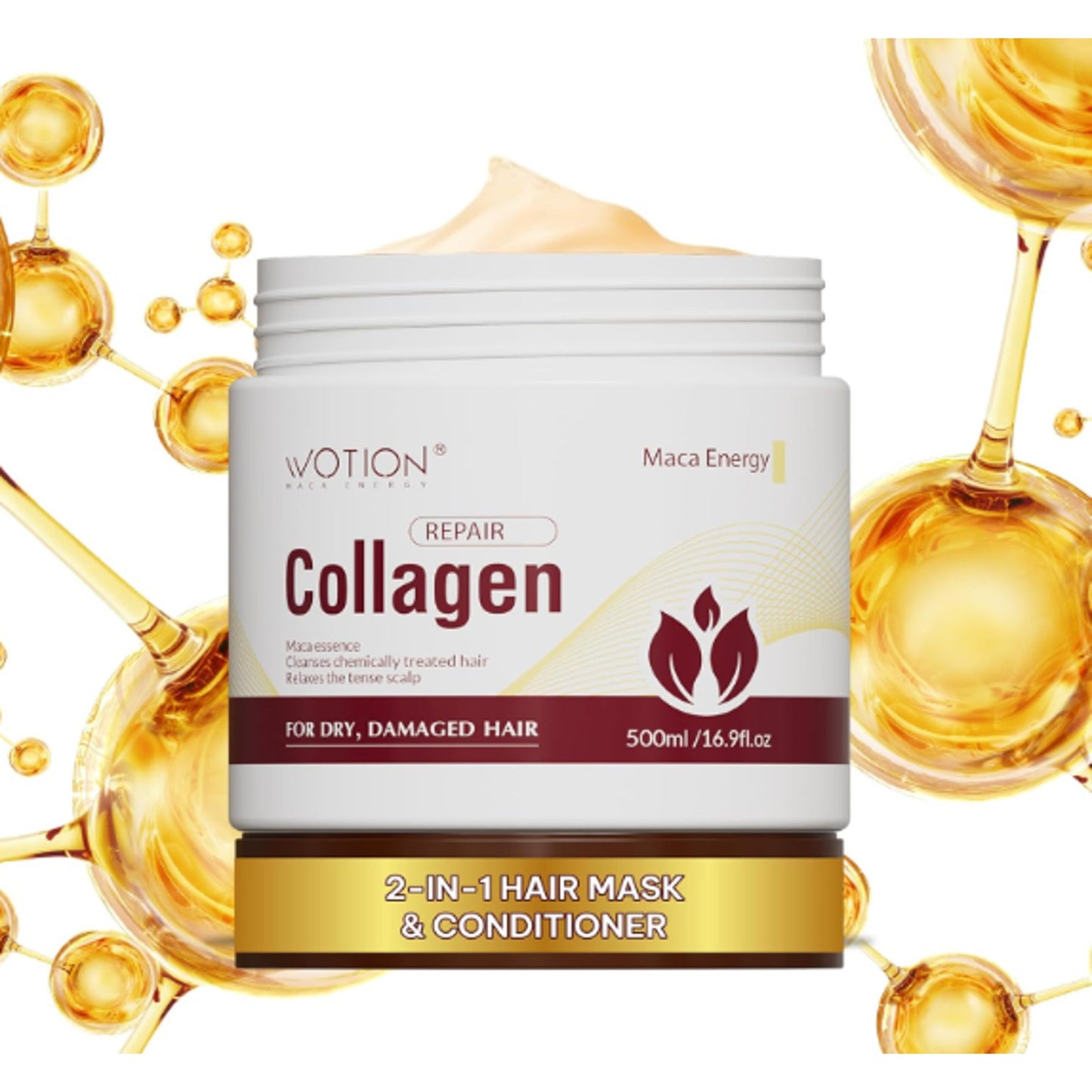 Wotion Deep Repair Conditioning Argan Oil Collagen Hair Mask Essence 500 ml