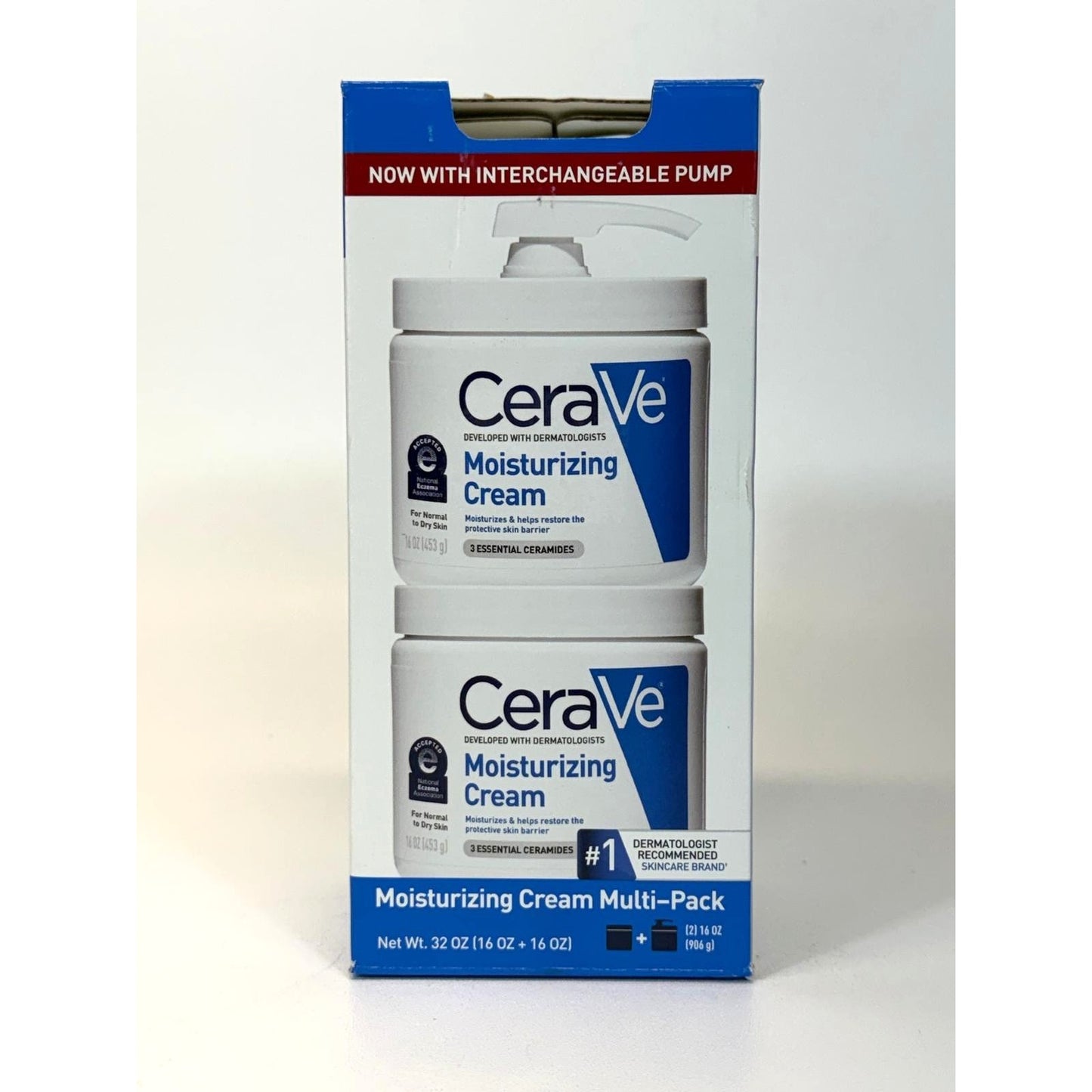 Cerave Moisturizing Cream Multipack 16 OZ Pump + 16 OZ