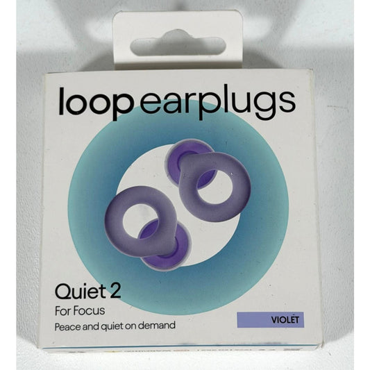 Loop Quiet 2 Earplugs Violet Noise Canceling Earbuds